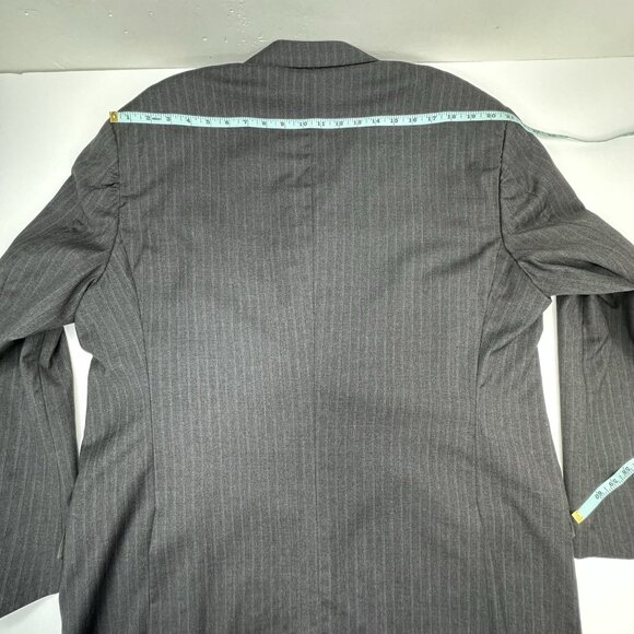 Hickey Freeman Men’s Gray Striped Wool Three Button Suit Coat 48L - Picture 13 of 14